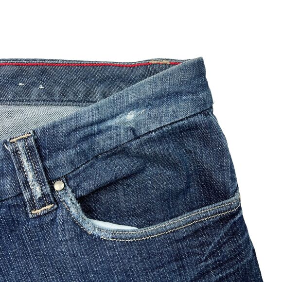 Tommy Hilfiger Mid Rise Capri Jeans Cropped Stretch Denim Blue Womens 16 - Picture 6 of 9